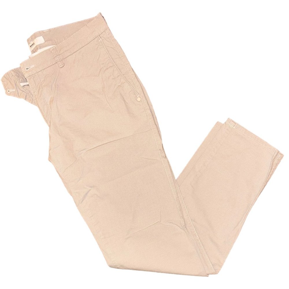 BRAX Men's 5 Pocket Pant Slim 32 Waist 32 Length Stone Gray with Pattern EUC